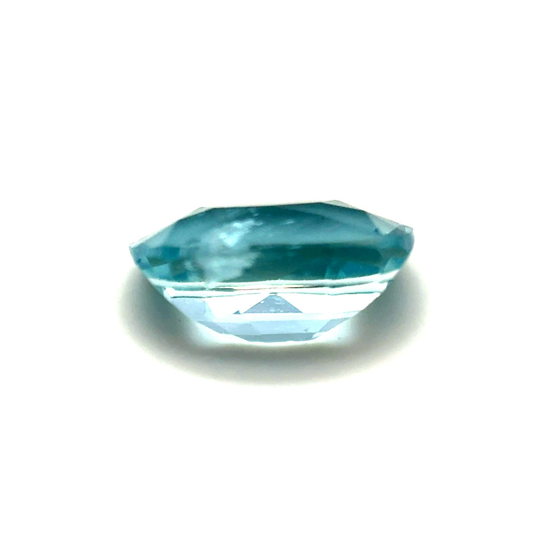 1.04 ct Rectangular Pale Blue Aquamarine