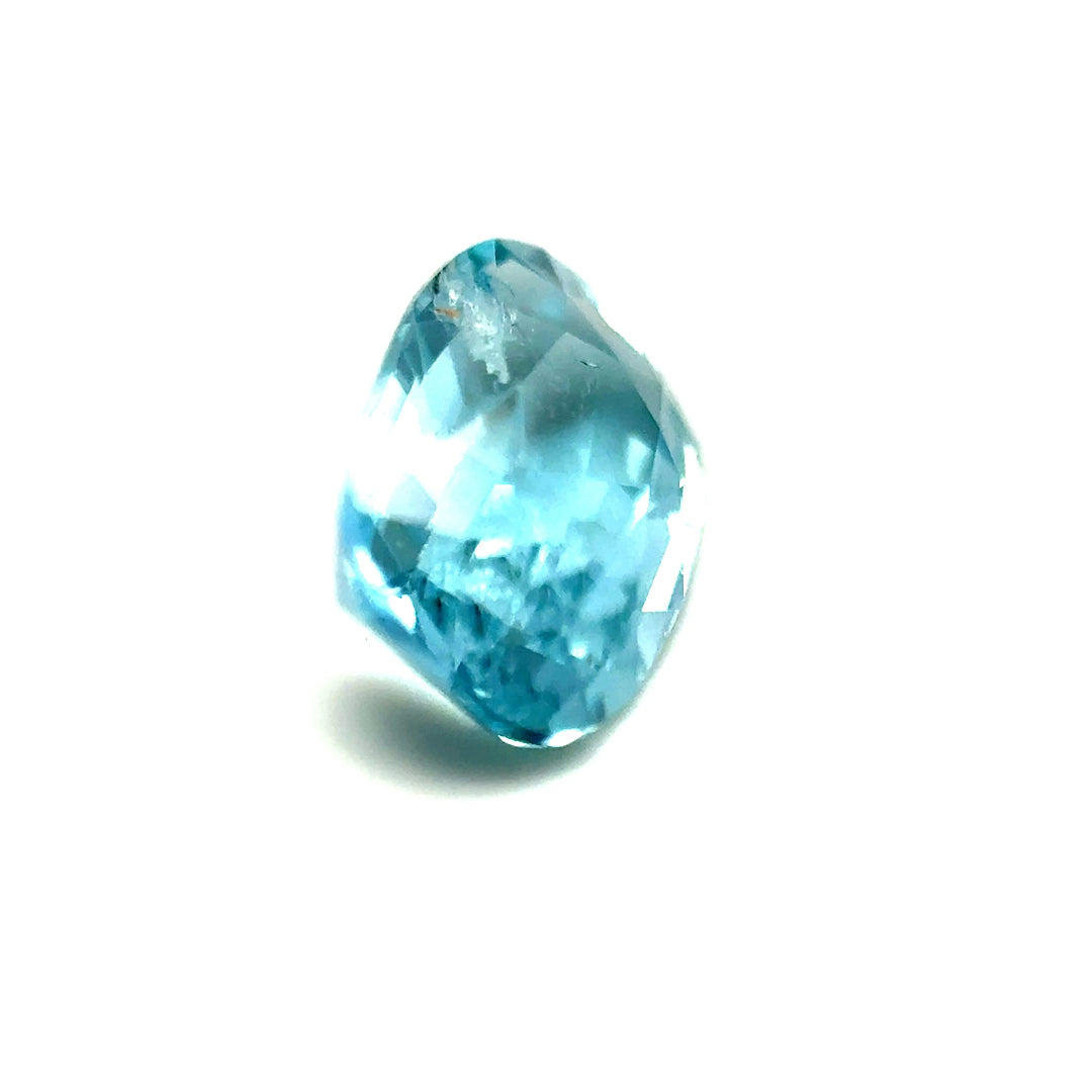 1.04 ct Rectangular Pale Blue Aquamarine