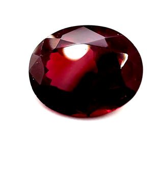 6.46 ct Oval Red Rhodolite Garnet