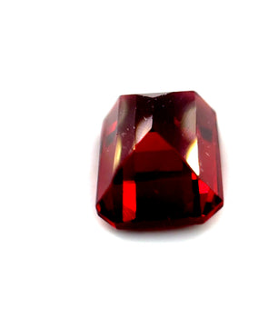 3.14 ct Octagonal Red Rhodolite Garnet