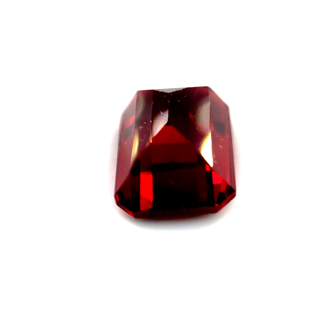 3.14 ct Octagonal Red Rhodolite Garnet