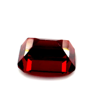 3.14 ct Octagonal Red Rhodolite Garnet