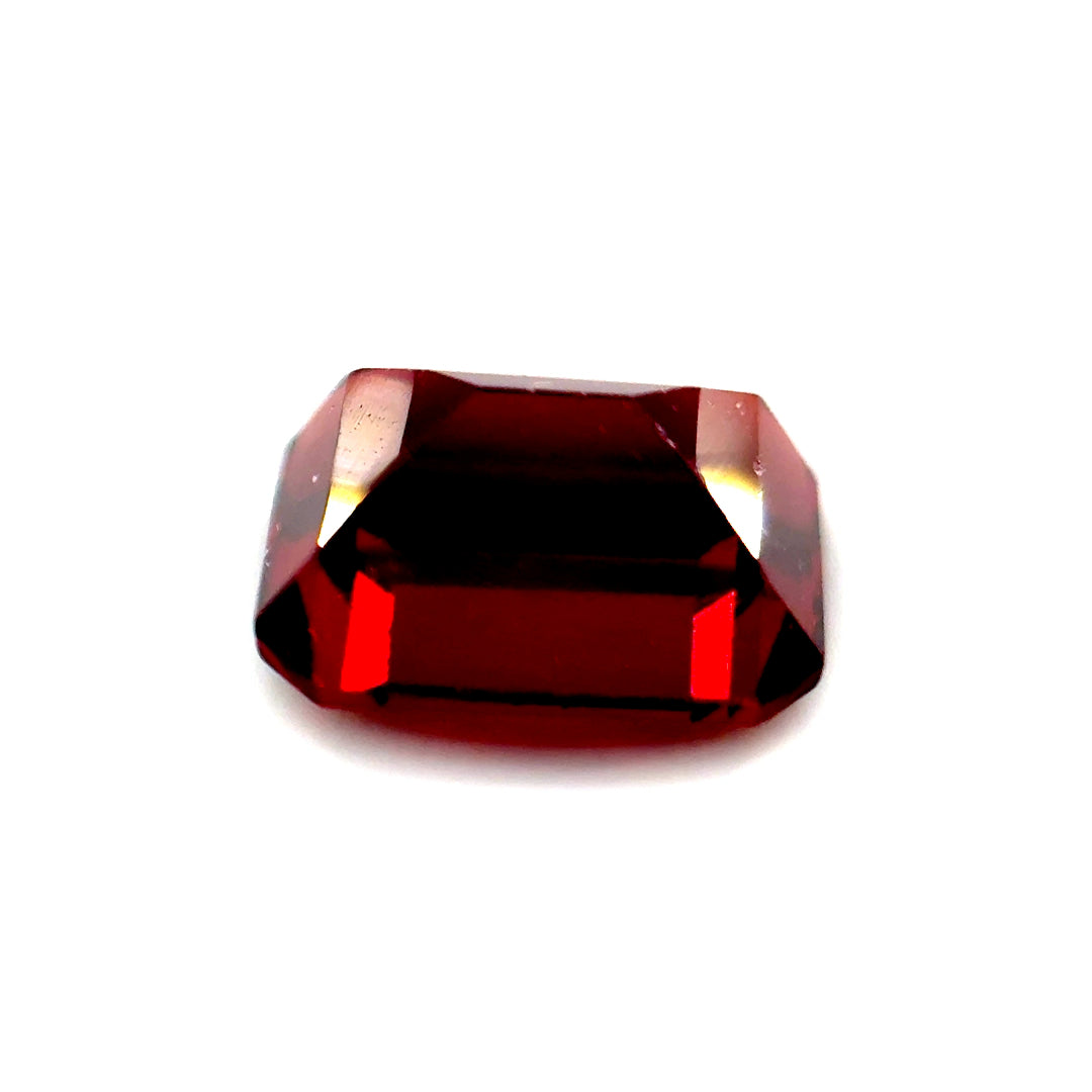 3.14 ct Octagonal Red Rhodolite Garnet