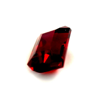 3.14 ct Octagonal Red Rhodolite Garnet