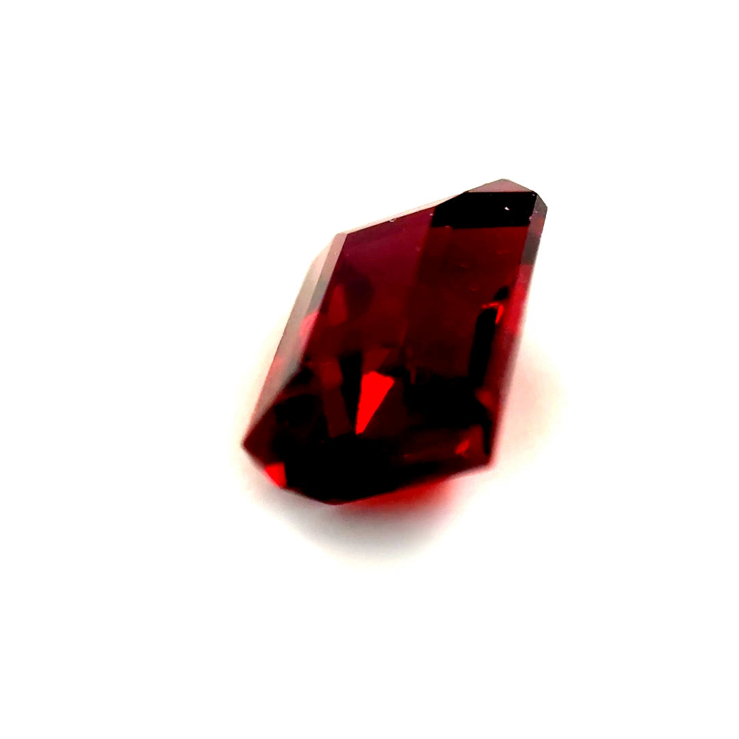 3.14 ct Octagonal Red Rhodolite Garnet