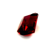 3.14 ct Octagonal Red Rhodolite Garnet