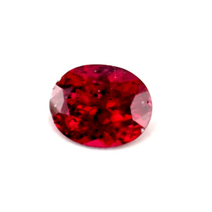 1.45 ct Oval Purplish-Red Rhodolite