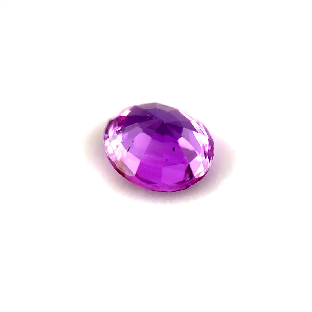 0.81ct Oval Reddish-Pink Sapphire