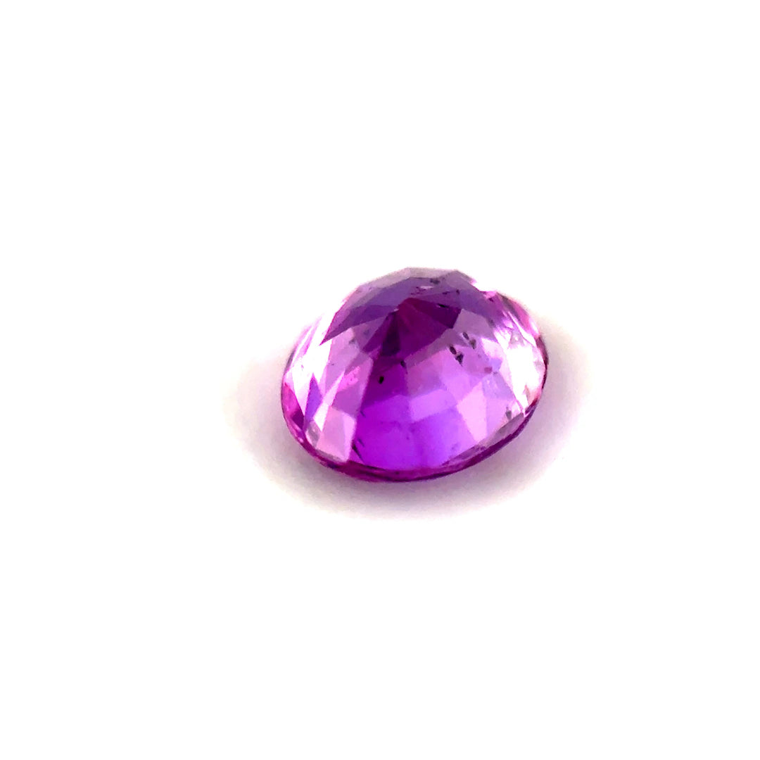 0.81ct Oval Reddish-Pink Sapphire