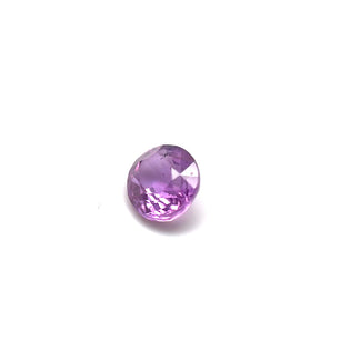 0.81ct Step Oval Cut Reddish Pink Unheated Pink Sapphire Certified