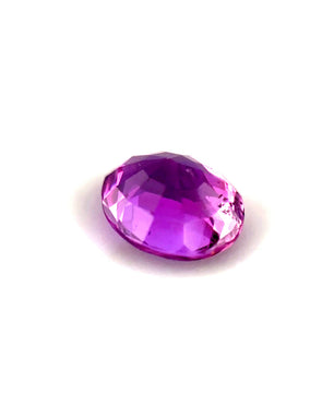 0.81ct Oval Reddish-Pink Sapphire