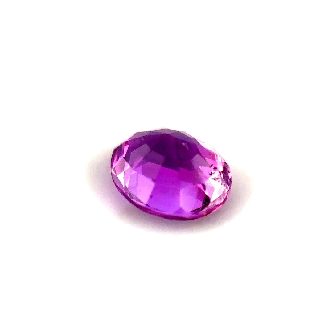 0.81ct Oval Reddish-Pink Sapphire