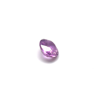 0.81ct Step Oval Cut Reddish Pink Unheated Pink Sapphire Certified