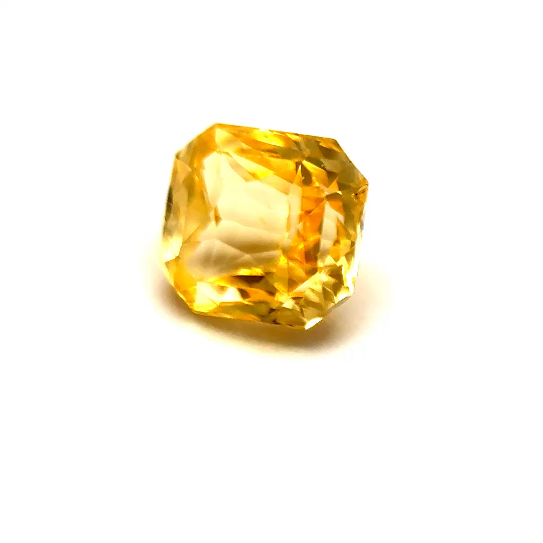 1.23 ct Octagonal Yellow Sapphire