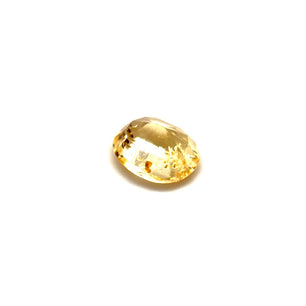 0.80 ct Mixed Oval Cut Yellow (Vivid) Unheated Yellow Sapphire Certified