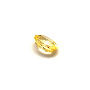 0.80 ct Mixed Oval Cut Yellow (Vivid) Unheated Yellow Sapphire Certified