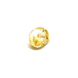 0.80 ct Mixed Oval Cut Yellow (Vivid) Unheated Yellow Sapphire Certified