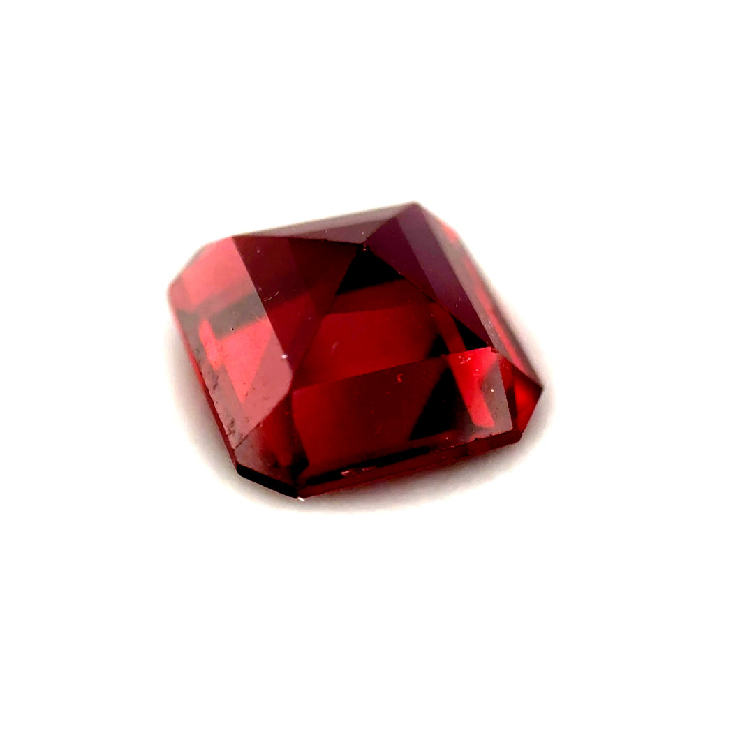 3.46 ct Octagonal Red Rhodolite Garnet