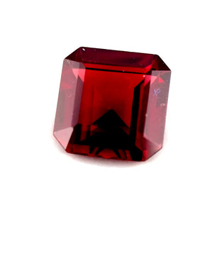 3.46 ct Octagonal Red Rhodolite Garnet