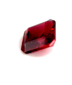 3.46 ct Octagonal Red Rhodolite Garnet