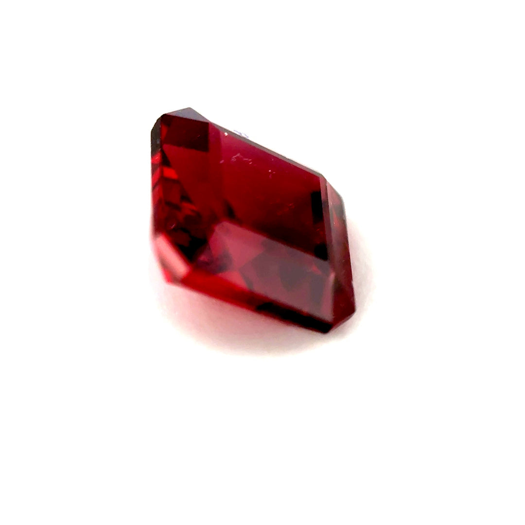 3.46 ct Octagonal Red Rhodolite Garnet