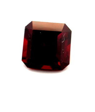 3.72 ct Octagonal Red Rhodolite Garnet