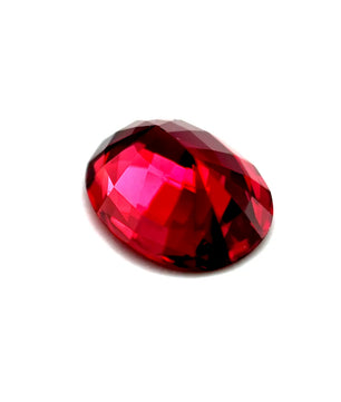 3.09 ct Oval Purplish-Red Rhodolite Garnet