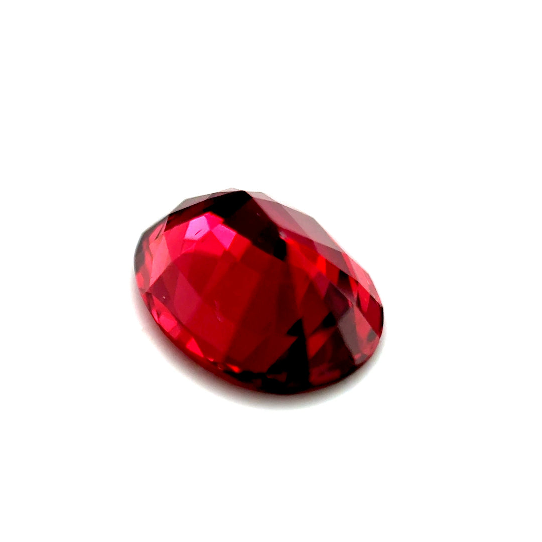 3.09 ct Oval Purplish-Red Rhodolite Garnet