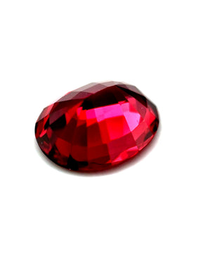 3.09 ct Oval Purplish-Red Rhodolite Garnet