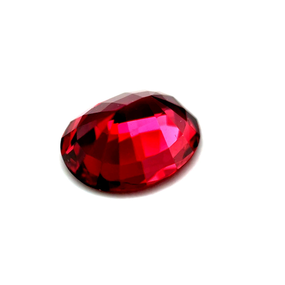 3.09 ct Oval Purplish-Red Rhodolite Garnet