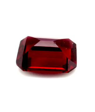 3.90 ct Octagonal Red Rhodolite Garnet