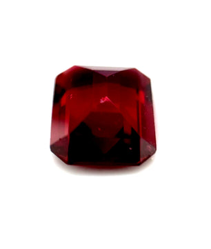3.90 ct Octagonal Red Rhodolite Garnet