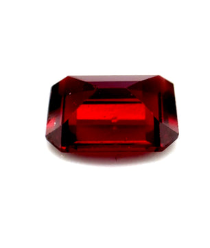 3.90 ct Octagonal Red Rhodolite Garnet
