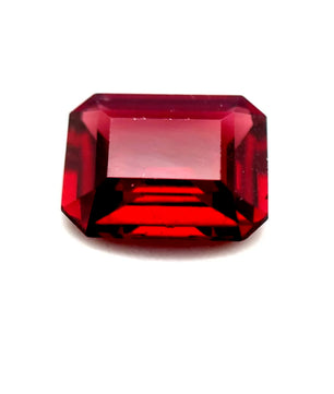 3.90 ct Octagonal Red Rhodolite Garnet
