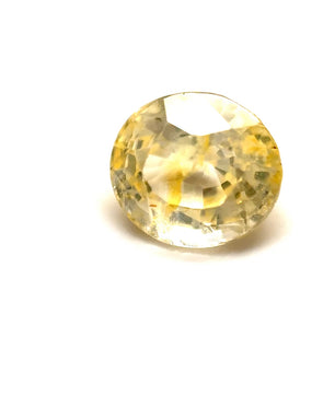 1.62 ct Oval Yellow Unheated Sapphire