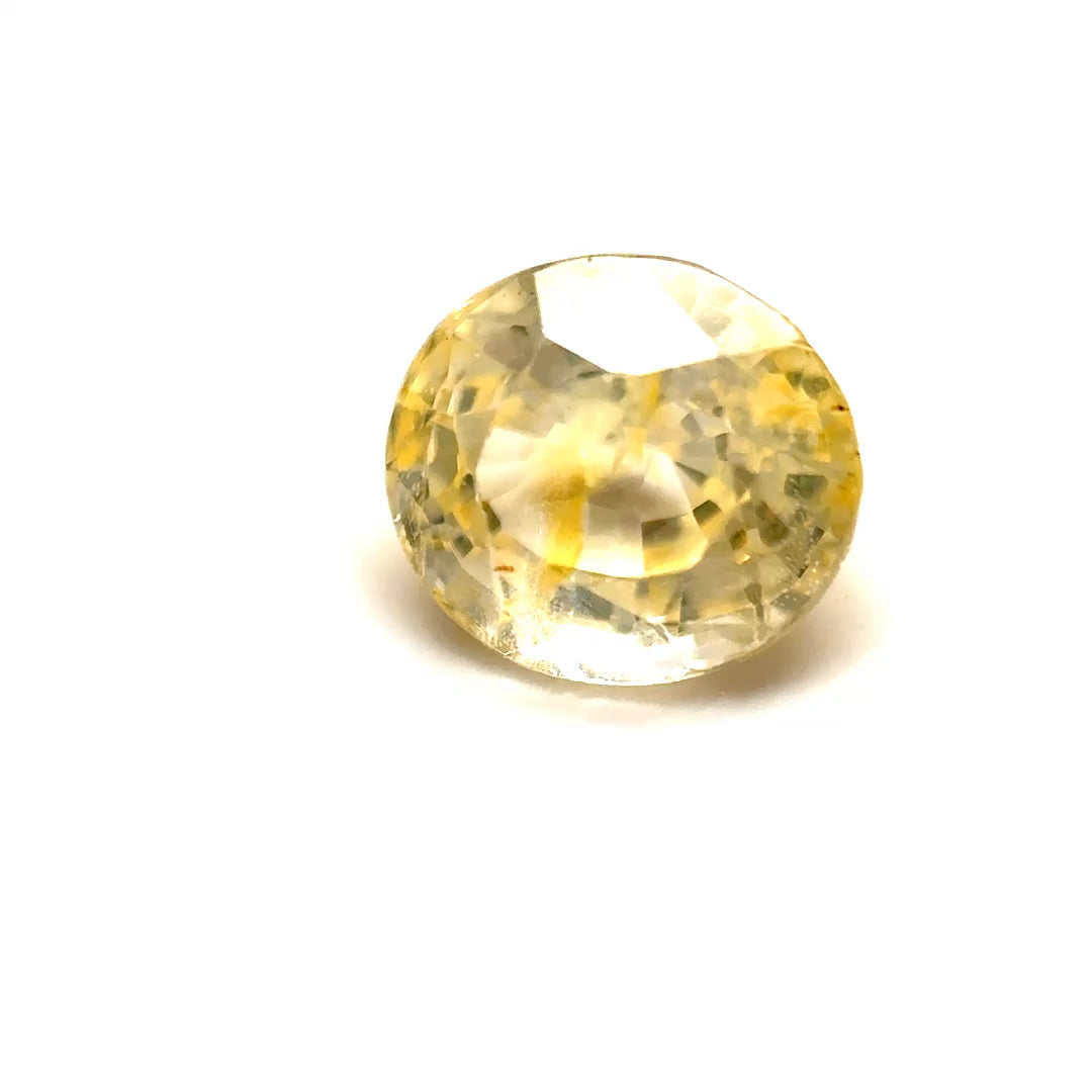 1.62 ct Oval Yellow Unheated Sapphire