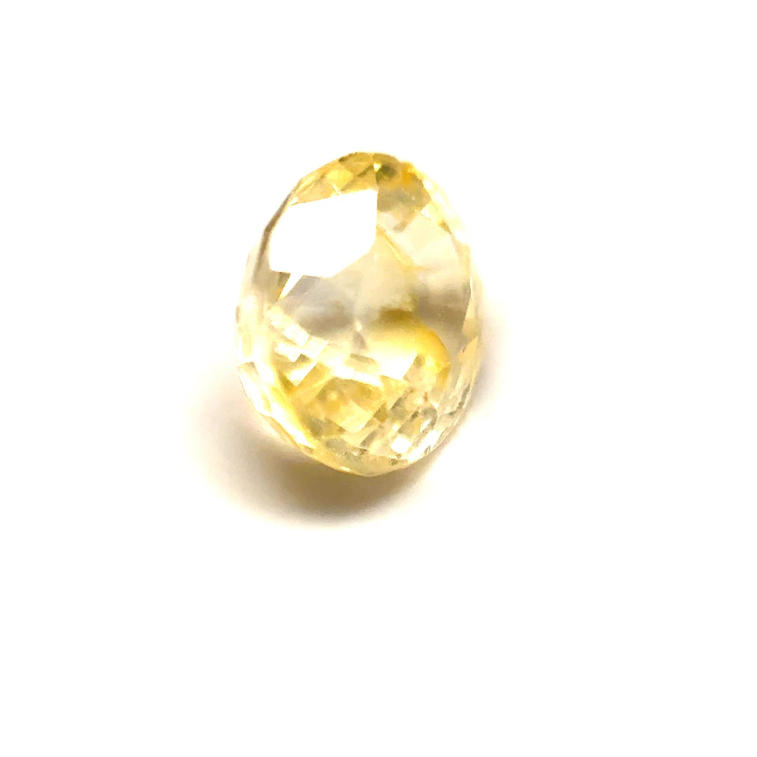 1.62 ct Oval Yellow Unheated Sapphire