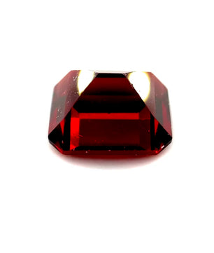 4.3 ct Octagonal Red Rhodolite Garnet