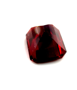 4.3 ct Octagonal Red Rhodolite Garnet