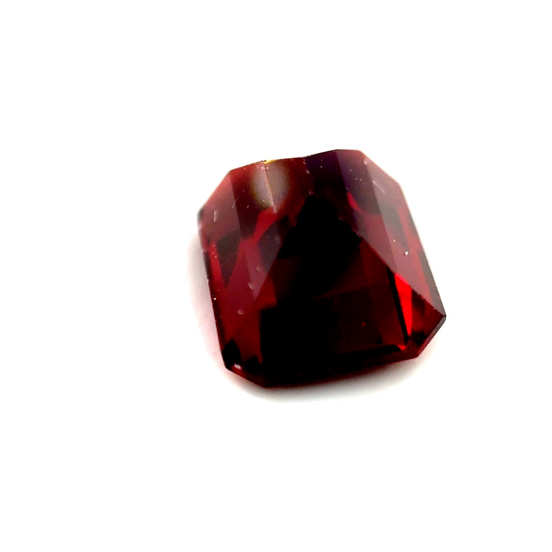 4.3 ct Octagonal Red Rhodolite Garnet