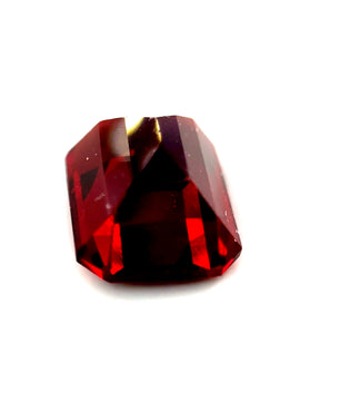 4.3 ct Octagonal Red Rhodolite Garnet