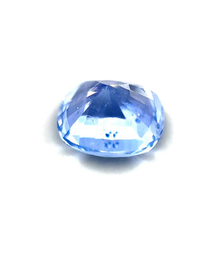 1.28 ct Rectangular Light Blue Unheated Sapphire