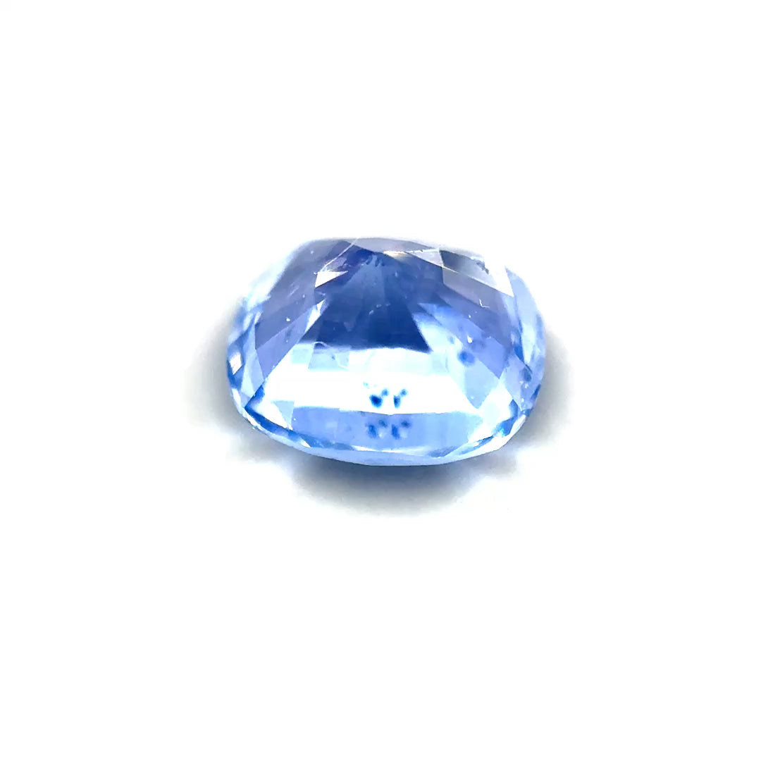 1.28 ct Rectangular Light Blue Unheated Sapphire