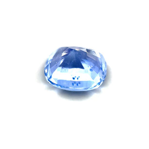 1.28 ct Rectangular Light Blue Unheated Sapphire