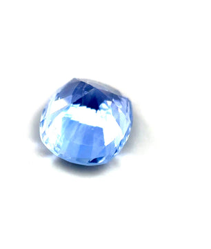1.28 ct Rectangular Light Blue Unheated Sapphire