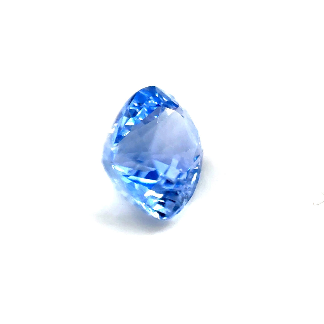 1.28 ct Rectangular Light Blue Unheated Sapphire