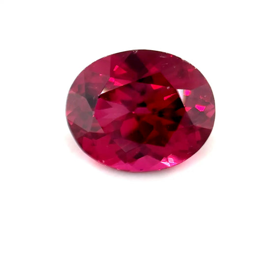 2.21ct Mixed Oval Cut Red Rhodolite Certified