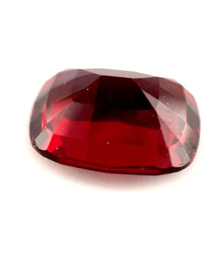 4.31 ct Rectangular Red Rhodolite Garnet