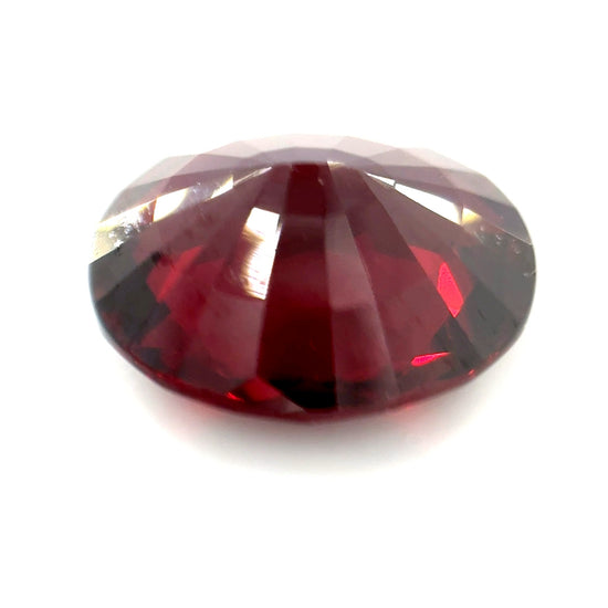 7.71 ct Oval Red Rhodolite Garnet