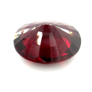 7.71 ct Oval Red Rhodolite Garnet